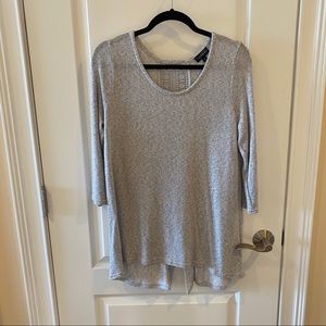 The Limited Grey Sweater with Detailed Back